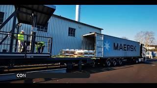 Container unloading system