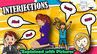 Meaning of Interjections with Examples & Pictures | Important words used as Interjections in English