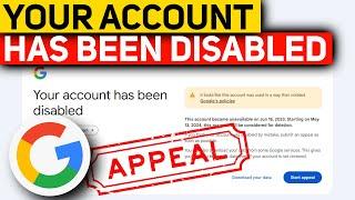 How to Appeal a Disabled Google Account 2024