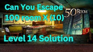 Can you escape the 100 room 10 Level 14 Solution