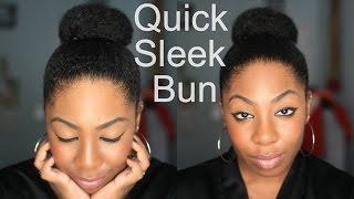 Easy Bun On Natural Hair (No Filler) | NaturallyNellzy