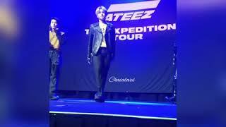 Ateez dancing to BTS Fire [The expedition tour in U.S.A]