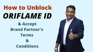 How the Unblock Oriflame ID, How to accept Oriflame Brand Partner Terms and Conditions