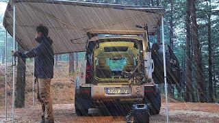  007 James Bond Camping in the Mystic Forest 🪄 Land Rover DEFENDER 110