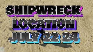 Shipwreck Location Today July 22 2024 GTA Online | GTA online daily shipwreck  location