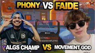 Faide ( Movement God ) vs SSG Phony in rank ( algs champ ): LAST 2 SQUAD