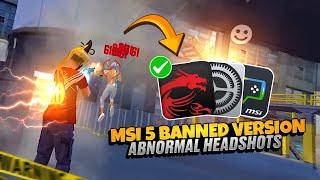 TRY THIS MSI 5 BANNED VERSION HIGH FPS & ABNORMAL SENSI II MSI 5 BEST VERSION FOR LOW END PC 2024