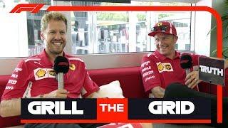 Ferrari's Sebastian Vettel and Kimi Raikkonen | Grill the Grid: Truth or Lie?