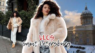 VLOG из ПЕТЕРБУРГА! Балет Щелкуник, винтажный магазин, каток, места для завтрака и ужина!