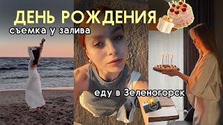 VLOG/ день рождения подруги/ празднуем загородом/ съемка у залива/ еду в Зеленогорск