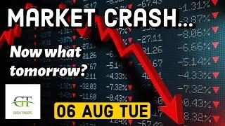 Nifty prediction for 06 Aug Tuesday I banknifty prediction for 06 Aug I nifty crash I nifty view