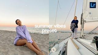 Summer Vibes preset | Instagram feed | lightroom free presets