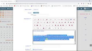 #2: How to create Microsoft Teams Session through Calendar Event in LMS | KJSCE | Moodle