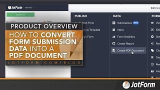 How to convert form submission data into a PDF document