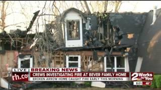 Bever Home Destroyed after Fire in Broken Arrow