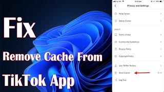 Remove & Clear Cache Form TikTok App In iPhone And Android - How To Fix