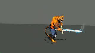 Tiger Action | Prajwal Desai #animation #demoreels #action #animator