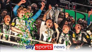 Newcastle win EFL Cup after beating Liverpool 2-1 at Wembley