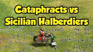 The Most Complex Calculation in AoE2? Cataphracts vs Sicilian Halberdiers