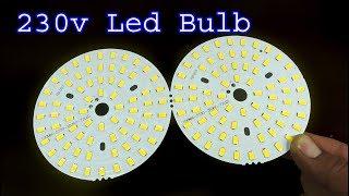 How to make a super Led light bulb, diy 230 volt led light bulb
