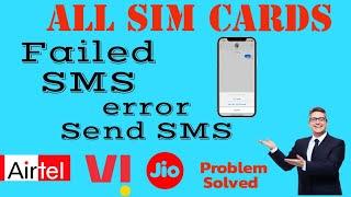 How To Fix Message Not Sent Error Android | SMS Sending Failed | SMS Not Sending Problem In Android