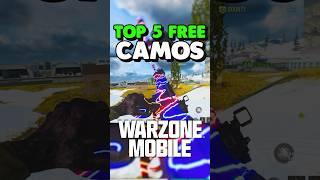 Top 5 FREE Camos in Warzone Mobile #warzonemobile #ad #warzonemobile_partner