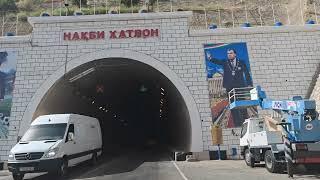 5 km Khatlon tunnel between Dushanbe and Nurek.