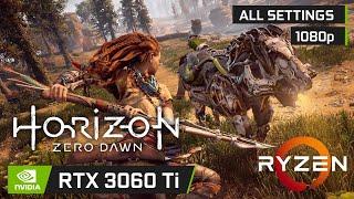 RTX 3060 Ti Horizon Zero Dawn | Low, Medium, High and Ultra Settings 1080p Benchmark