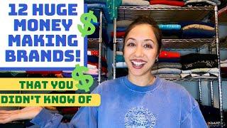 12 Brands You Didn't Know that Resells EXTREMELY Well!! Ridiculous Sell-Through and Profit!