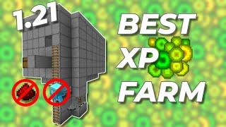 BEST 1.21 XP Farm  No Allay, No Redstone in Minecraft Bedrock | MCPE |