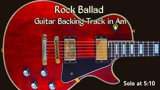 Guitar Backing Track in Am Rock Ballad