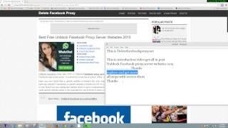 Unblock Facebook proxy server websites 2015