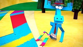 Бумажки - Сборник серий -  Самые бумажные идеи Ари и Тюк-Тюка!  - мультфильм про оригами для детей