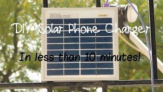 DIY 10 Minute Solar Phone Charger