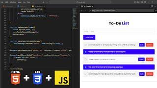 Creating a To-Do List using JavaScript - Complete Tutorial
