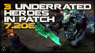 Dota 2: The 3 Most Underrated Heroes in 7.20e | Pro Dota 2 Guides