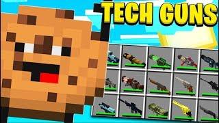 Guass Rifle Cookie Camp *Tech Guns Mod* - Minecraft Modded Minigame | JeromeASF