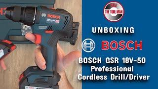 Unboxing BOSCH GSR 18V 50 Professional Cordless Drill Driver - Bob The Tool Man