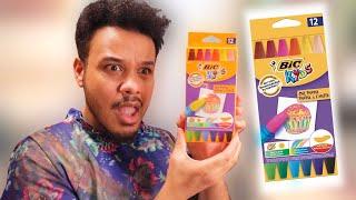 BIC Makes OIL PASTELS!? I NEVER KNEW!