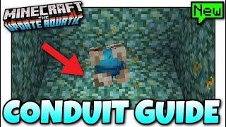 Minecraft - ADVANCED CONDUIT GUIDE [ Tutorial ] MCPE / Xbox / Bedrock / Java