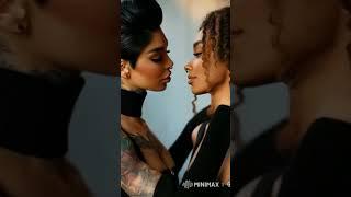 Interacial kissing #love #ai #model #sensational #beauty #x #kiss #lgbt #lesbian #fyp #lp #humanity