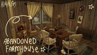 building an abandoned farmhouse with lore the sims 4: longplay with commentary