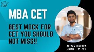 Best Mock for MBA CET | By AIR 23