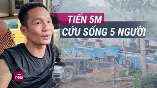 Kịp tiến thêm 5m, tài xế xe khách thoát "cửa tử" và cứu sống 4 người trong vụ sạt lở ở Hà Giang