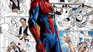 Coloring spider man in happy color