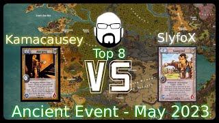 Ancient Event - Top 8 - Kamacausey vs SlyfoX | Warlord: Saga of the Storm CCG