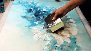 Abstract Painting Challenge - One Brush, Endless Creativity!