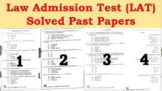 Law Admission Test (LAT) Fully Solved All Past Papers 2020-2023 | law test preparation past papers