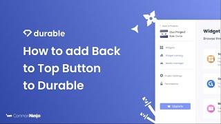 How to add a Back to Top Button to Durable