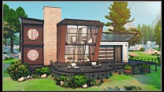 Granite Falls Modern Cabin (No CC) - The Sims 4 Stop Motion Build